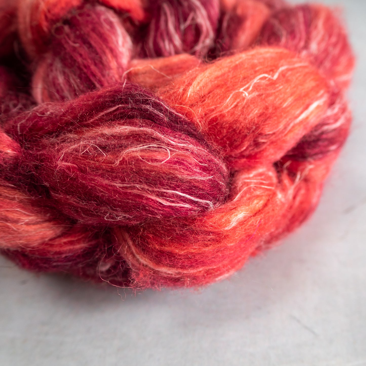 Cherry Cola - BFL/Silk/Linen