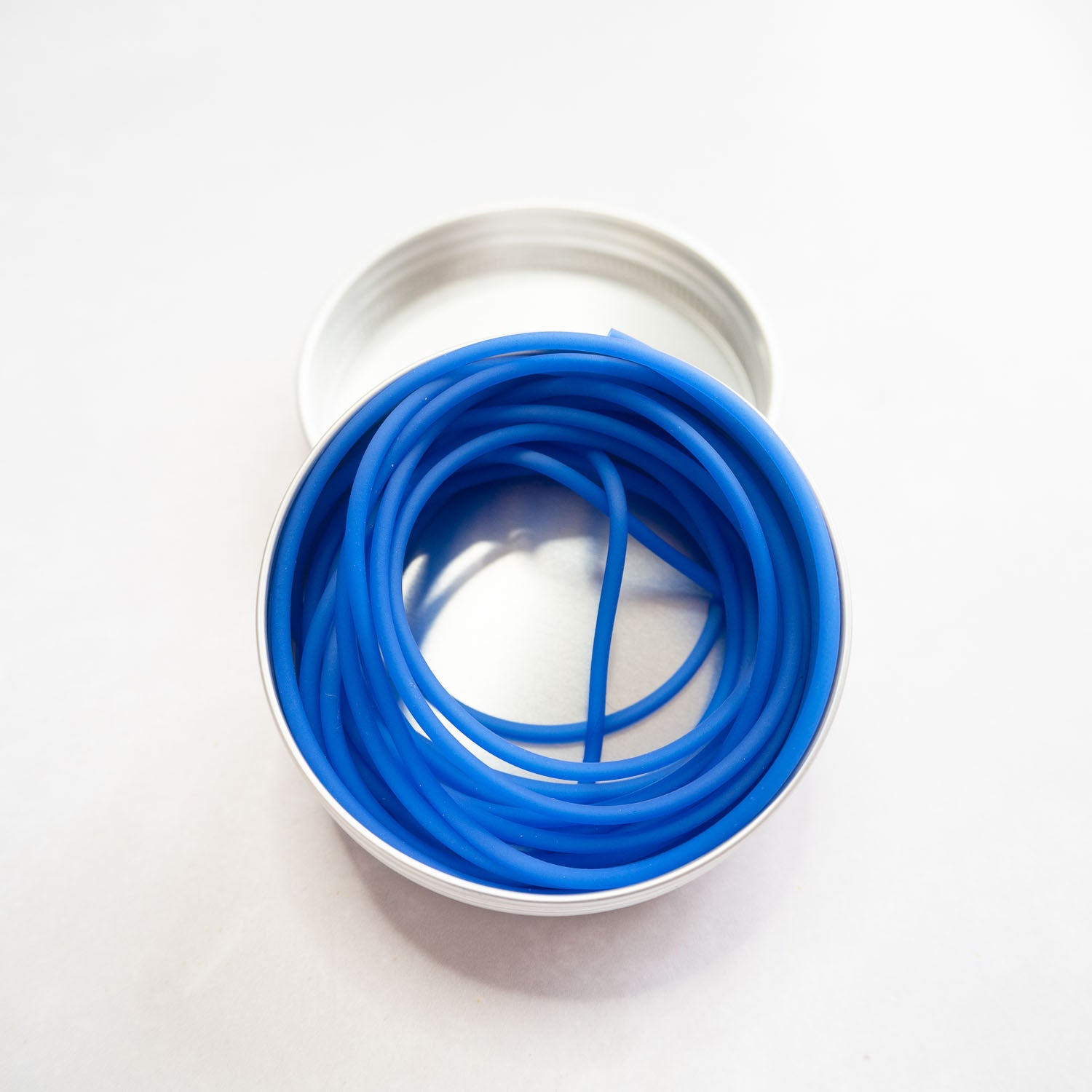 Silicone barber cord dark blue