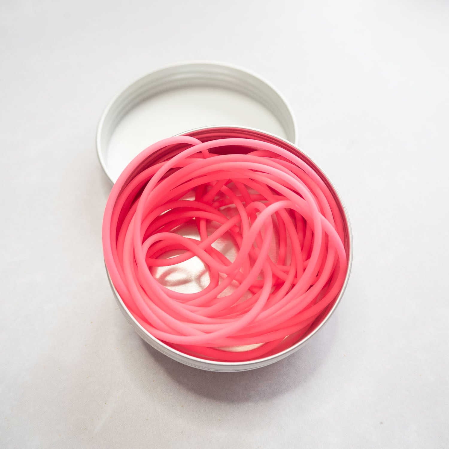 Silicone barber cord pink
