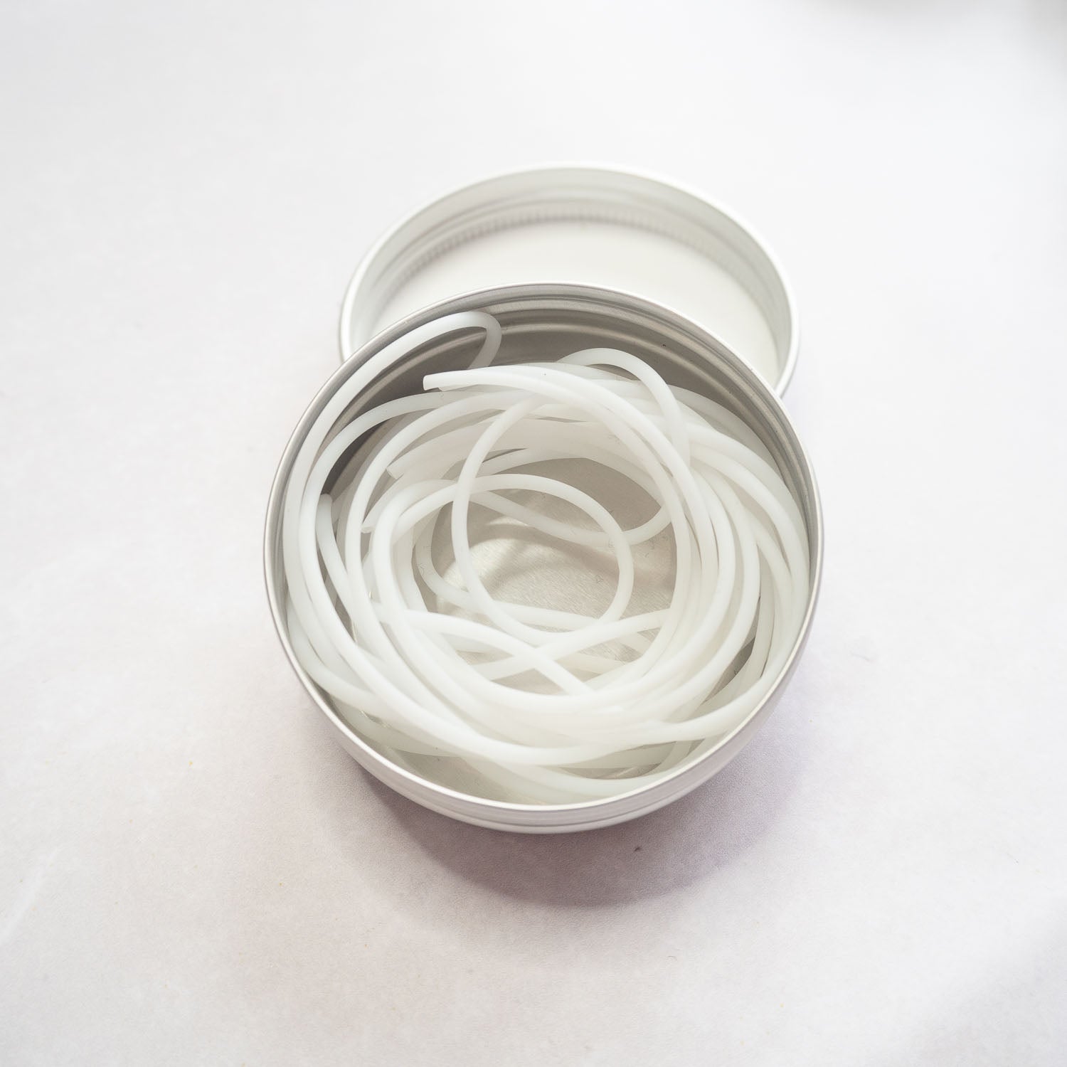 Silicone barber cord white