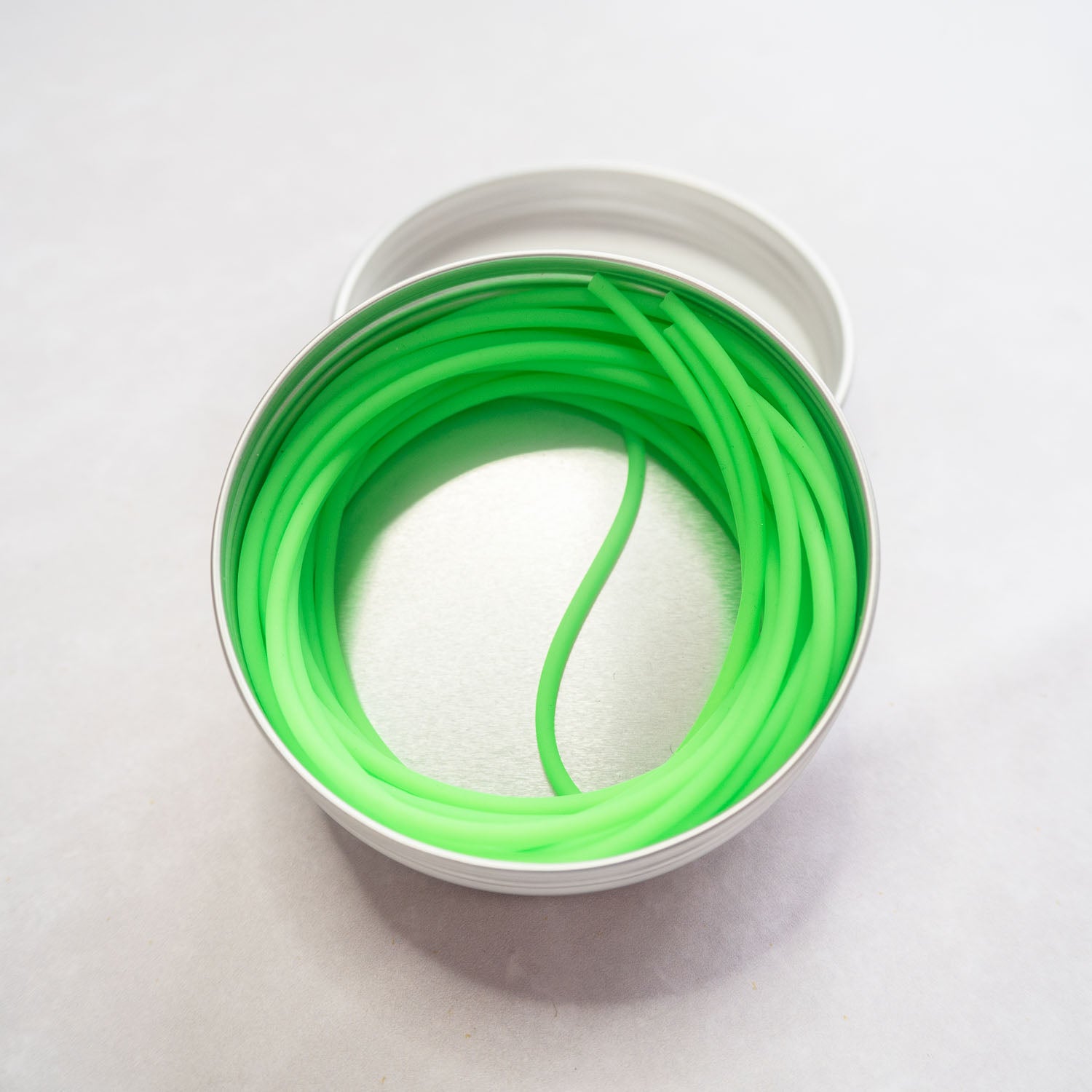 Silicone barber cord light green