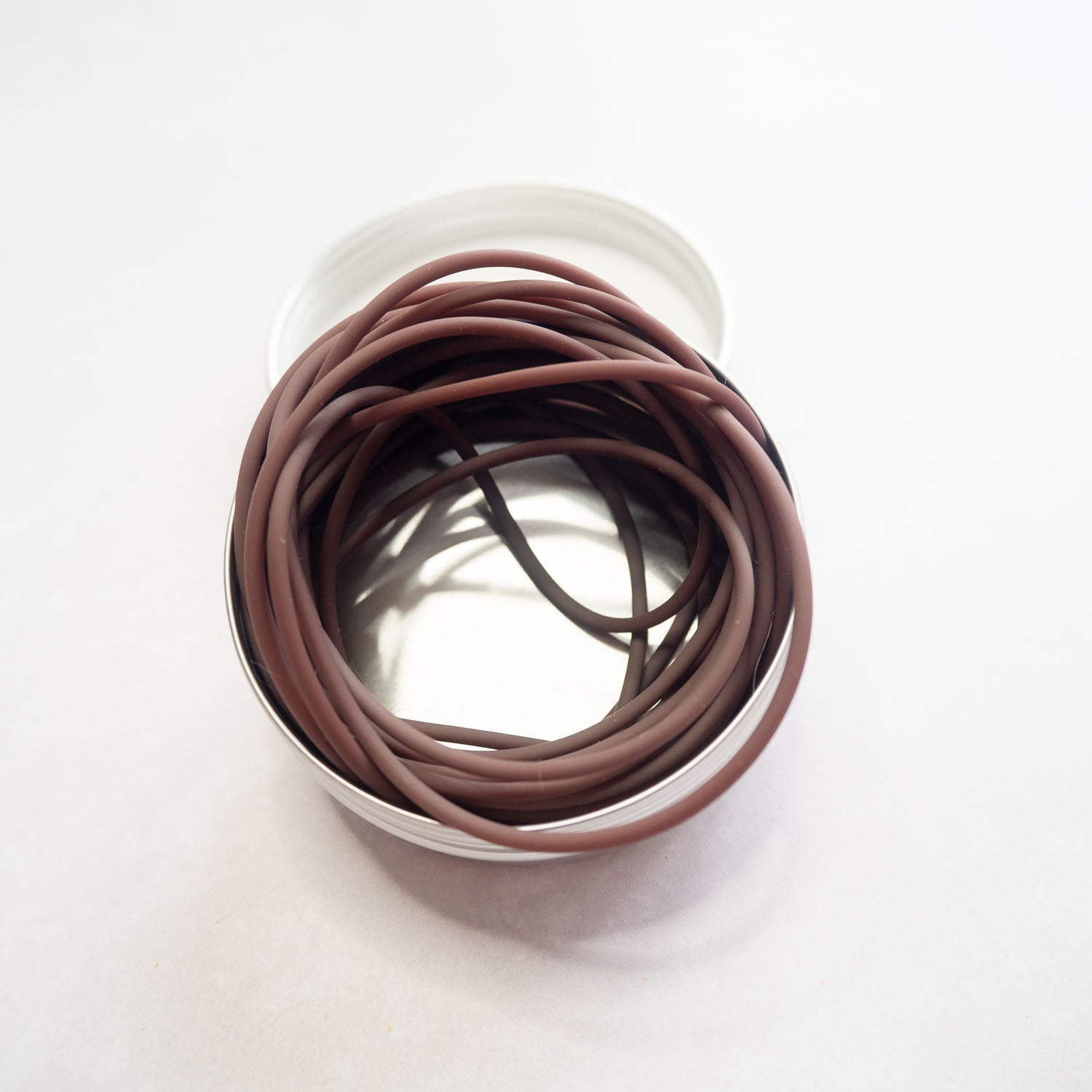 Silicone barber cord brown