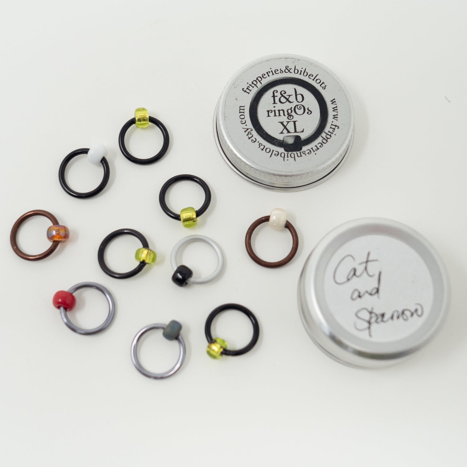 RingOs XL Stitch Markers by Fripperies & Bibelots