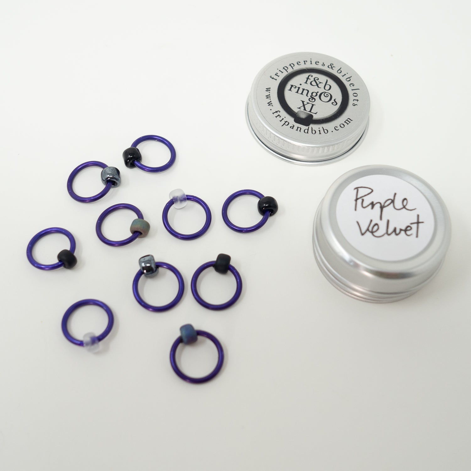 RingOs XL Stitch Markers by Fripperies & Bibelots