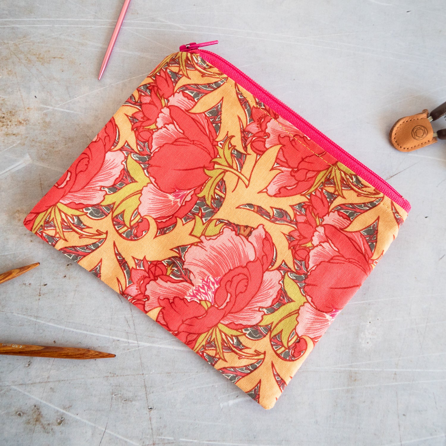Notions Bag - Peonies