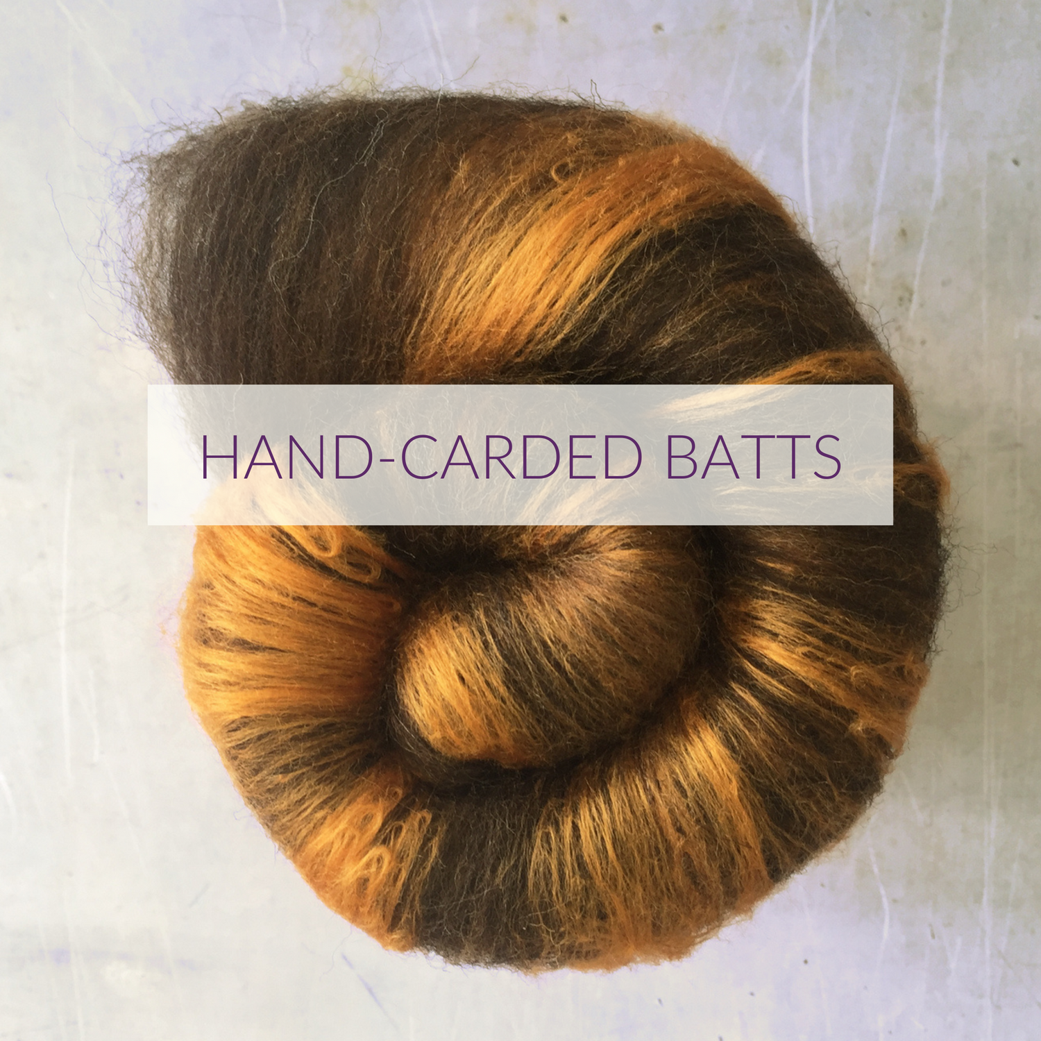 Hand-carded Batts