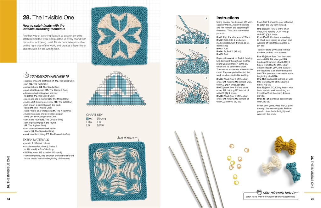 Learn to Knit in 50 Squares by Anna Pantelous