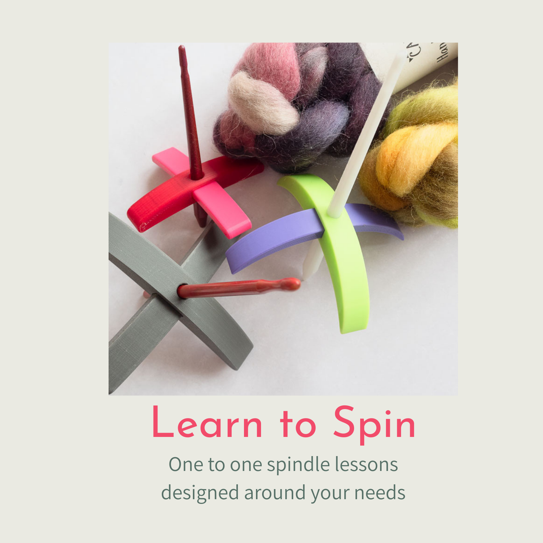 One-to-one drop spindle lessons