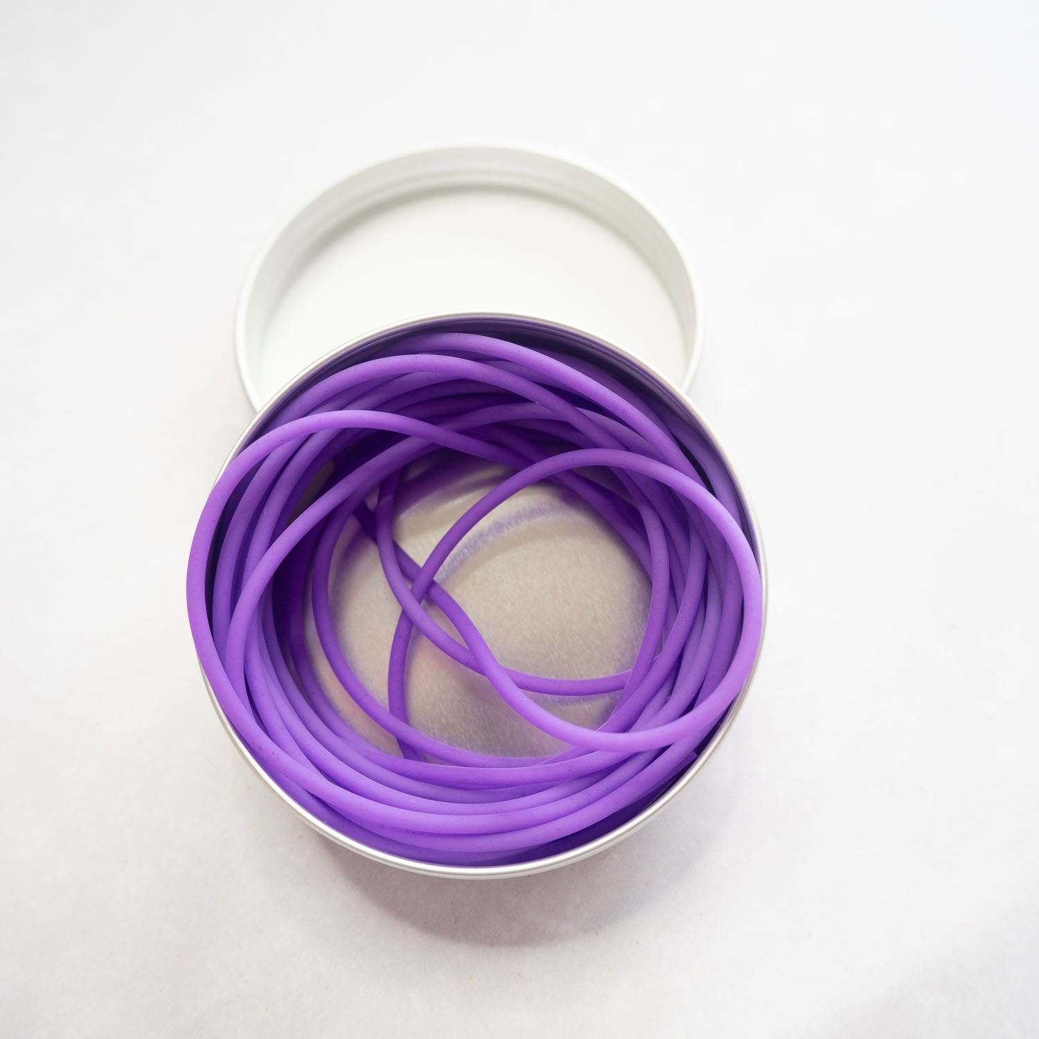 Silicone barber cord violet