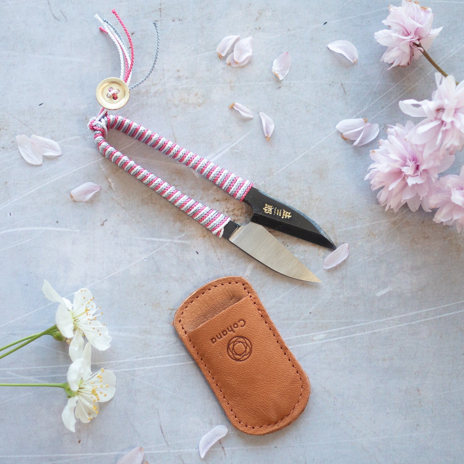 Shozaburo Thread Snips with Iga Silk Braid by Cohana