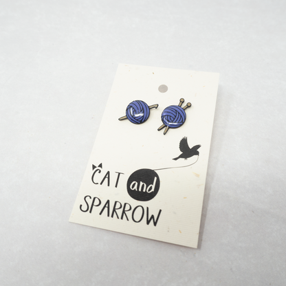 3D-Printed Knit/Crochet Earrings