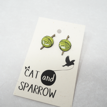 3D-Printed Knit/Crochet Earrings