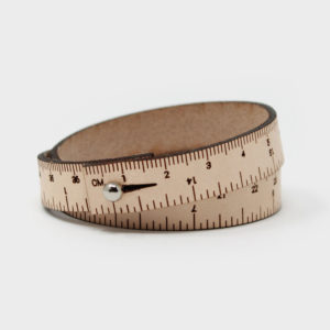 Crossover Industries Leather Wrist Ruler - Double Wrap