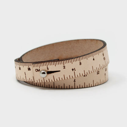 Crossover Industries Leather Wrist Ruler - Double Wrap