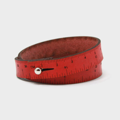 Crossover Industries Leather Wrist Ruler - Double Wrap
