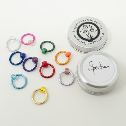 RingOs XL Stitch Markers by Fripperies &amp; Bibelots