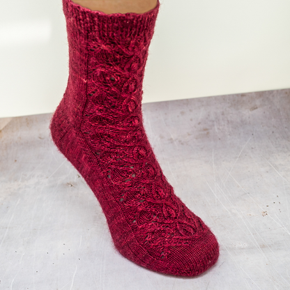 Roseraie Sock Knitting Pattern