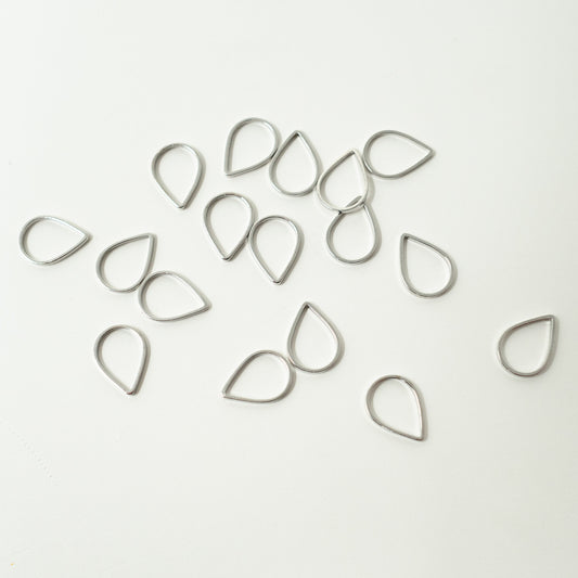 Simple Solid Rings Stitch Markers by Fripperies and Bibelots