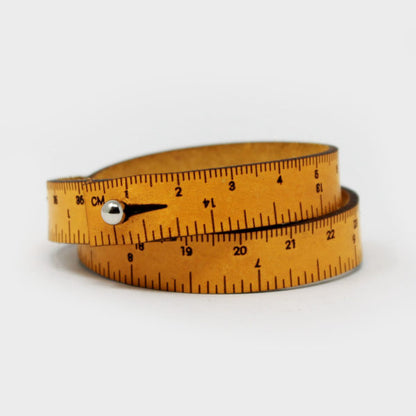 Crossover Industries Leather Wrist Ruler - Double Wrap