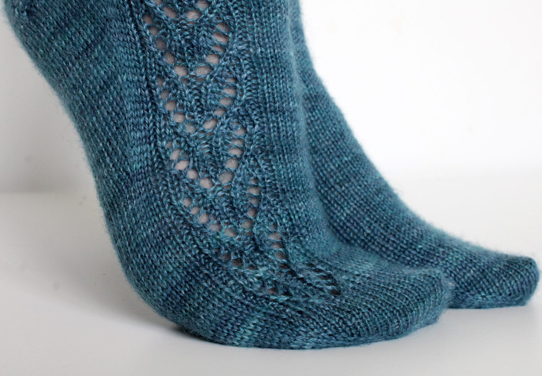 Brocket Sock Knitting Pattern by Liz Corke