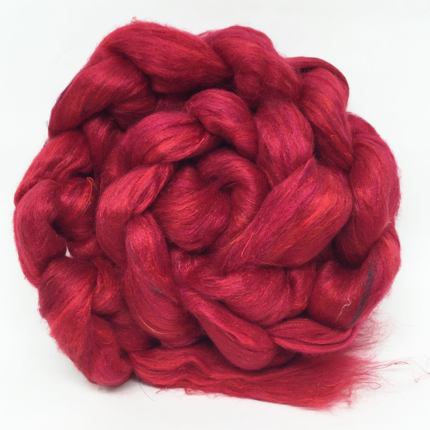 Recycled Sari Silk Roving - 25g