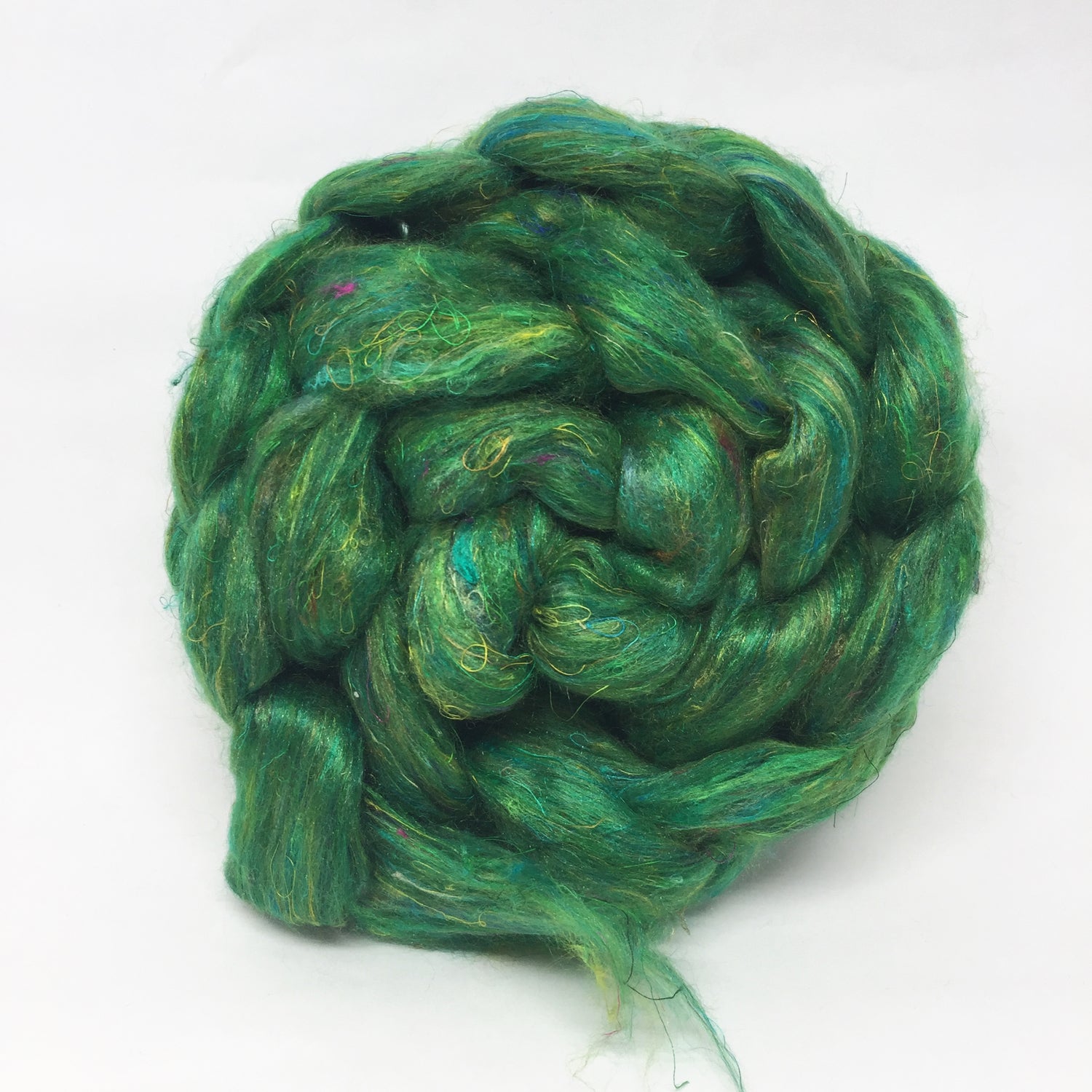 Recycled Sari Silk Roving - 25g