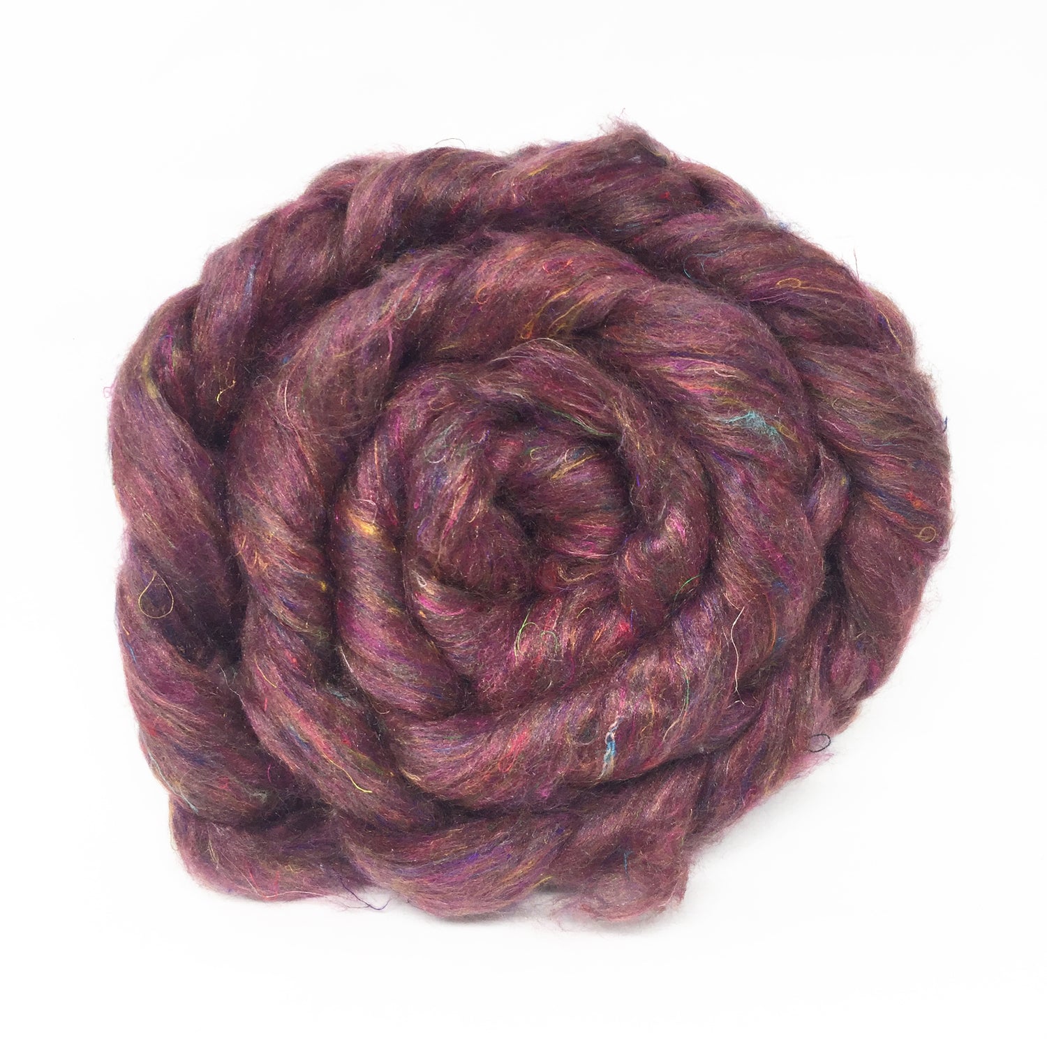 Recycled Sari Silk Roving - 25g