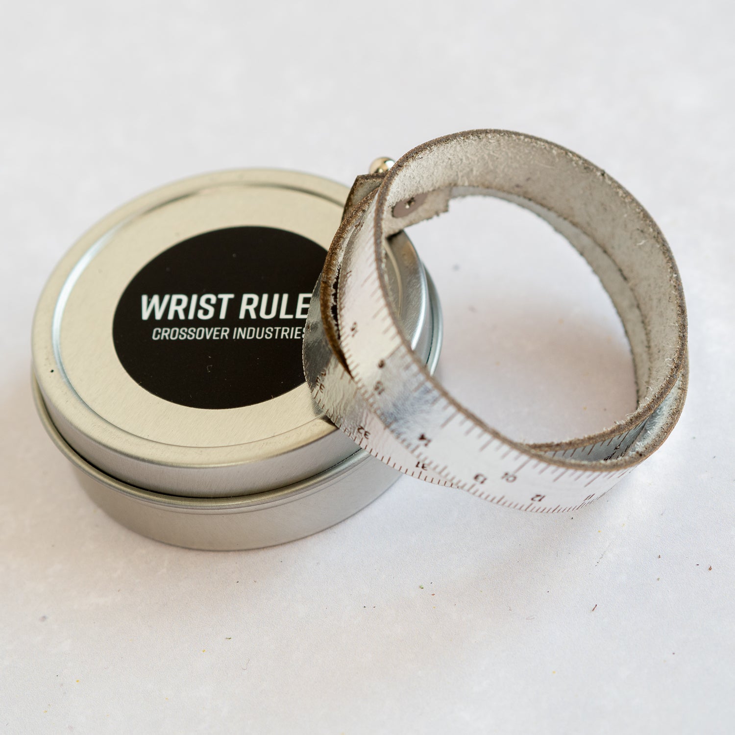 Crossover Industries Leather Wrist Ruler - Double Wrap - Cat and Sparrow UK