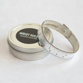 single wrist ruler silver